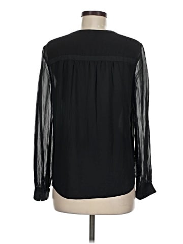 Diane von Furstenberg Long Sleeve Silk Top (view 2)