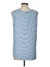 Pink Lily Blue Sleeveless Top Size L - photo 2