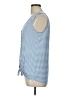 Pink Lily Blue Sleeveless Top Size L - photo 5