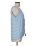 Pink Lily Blue Sleeveless Top Size L - photo 4