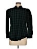 Tuckernuck 100% Cotton Plaid Green Long Sleeve Button-Down Shirt Size M - photo 1