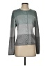 Carlisle Gray Long Sleeve Silk Top Size S - photo 1