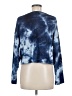 Trixxi Tie-dye Blue Long Sleeve Top Size M - photo 2
