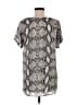Assorted Brands 100% Polyester Silver Short Sleeve Blouse Size M - photo 2