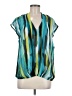 Alfani 100% Polyester Green Sleeveless Blouse Size 8 - photo 1