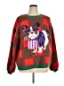Holiday Time 100% Acrylic Graphic Red Pullover Sweater Size 1X - photo 1