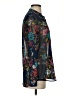 Kut from the Kloth 100% Polyester Floral Black Long Sleeve Blouse Size S - photo 4