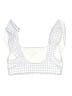 Elevé Checkered-gingham White Swimsuit Top Size S - photo 2