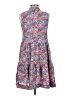 Gibson Look 100% Polyester Paisley Blue Casual Dress Size XS - photo 2
