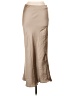 Zara 100% Polyester Solid Tan Formal Skirt Size L - photo 1