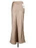 Zara 100% Polyester Solid Tan Formal Skirt Size L - photo 2