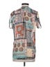 Westport 100% Polyester Paisley Teal Short Sleeve Blouse Size XS - photo 2