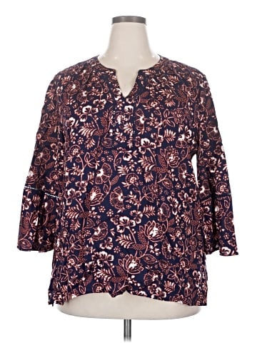 Gloria Vanderbilt 3/4 Sleeve Blouse (view 1)