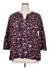Gloria Vanderbilt Blue 3/4 Sleeve Blouse Size XXL - photo 1