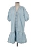 WAYF Blue Casual Dress Size S - photo 1