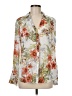 Worthington 100% Polyester Floral Ivory Long Sleeve Blouse Size M - photo 1