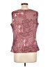 AMI 100% Rayon Burgundy Sleeveless Blouse Size L - photo 2