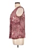 AMI 100% Rayon Burgundy Sleeveless Blouse Size L - photo 5