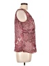 AMI 100% Rayon Burgundy Sleeveless Blouse Size L - photo 4