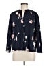 Vince. 100% Polyester Floral Blue Long Sleeve Blouse Size M - photo 1