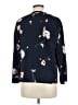 Vince. 100% Polyester Floral Blue Long Sleeve Blouse Size M - photo 2