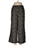 H&M 100% Viscose Animal Print Black Casual Pants Size M - photo 1