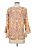 Sharagano Yellow 3/4 Sleeve Blouse Size S - photo 2