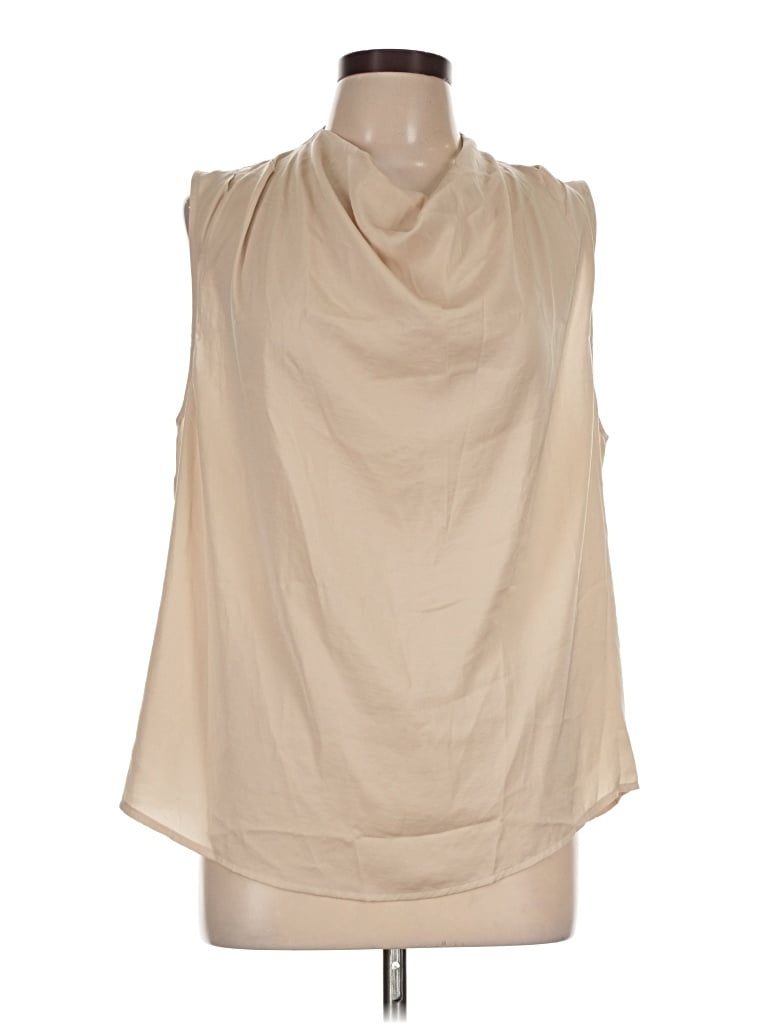 Pre-owned Banana Republic Factory Store Sleeveless Blouse In Tan