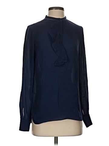 Elie Tahari Long Sleeve Silk Top (view 1)