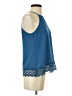 Active USA Blue Sleeveless Blouse Size S - photo 4
