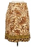 Bamboo Traders Animal Print Brown Gold Casual Skirt Size 8 - photo 2