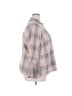 Lane Bryant Checkered-gingham Gray 3/4 Sleeve Blouse Size 20 - photo 4