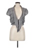BCBGeneration 100% Rayon Gray Short Sleeve Top Size M - photo 1