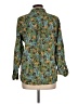 Ann Taylor LOFT Paisley Green Long Sleeve Blouse Size L - photo 2