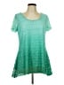 Notations 100% Polyester Green Short Sleeve Top Size L - photo 1