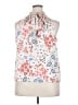 1.State 100% Polyester Ivory Sleeveless Blouse Size XXL - photo 2