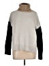 Michael Stars Color Block Gray Turtleneck Sweater Size L - photo 1