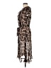 MSK 100% Polyester Animal Print Brown Cocktail Dress Size 8 - photo 5