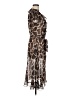 MSK 100% Polyester Animal Print Brown Cocktail Dress Size 8 - photo 4