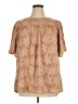 Dokotoo 100% Polyester Brown Short Sleeve Blouse Size XL - photo 1