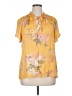Harve Benard Yellow Short Sleeve Blouse Size 1X - photo 1