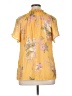 Harve Benard Yellow Short Sleeve Blouse Size 1X - photo 2