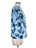 Calvin Klein 100% Polyester Blue Short Sleeve Blouse Size M (petite) - photo 4
