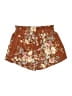 Shein 100% Polyester Floral Brown Shorts Size 25 waist - photo 2