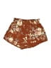 Shein 100% Polyester Floral Brown Shorts Size 25 waist - photo 1