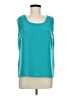 Emmelle Teal Sleeveless Blouse Size M - photo 1