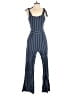 RACHEL Rachel Roy Stripes Blue Jumpsuit Size 6 - photo 1