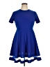 Shein Solid Blue Casual Dress Size XL - photo 1