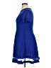 Shein Solid Blue Casual Dress Size XL - photo 5