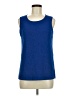 Kasper Blue Sleeveless Top Size M - photo 1